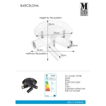 Plafon 3pł BARCELONA 107349 MARKSLOJD
